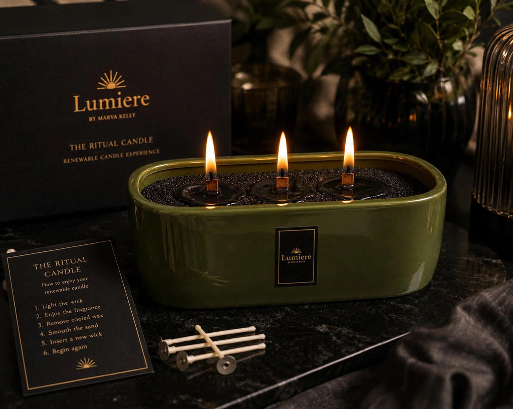 Black Sand Candle