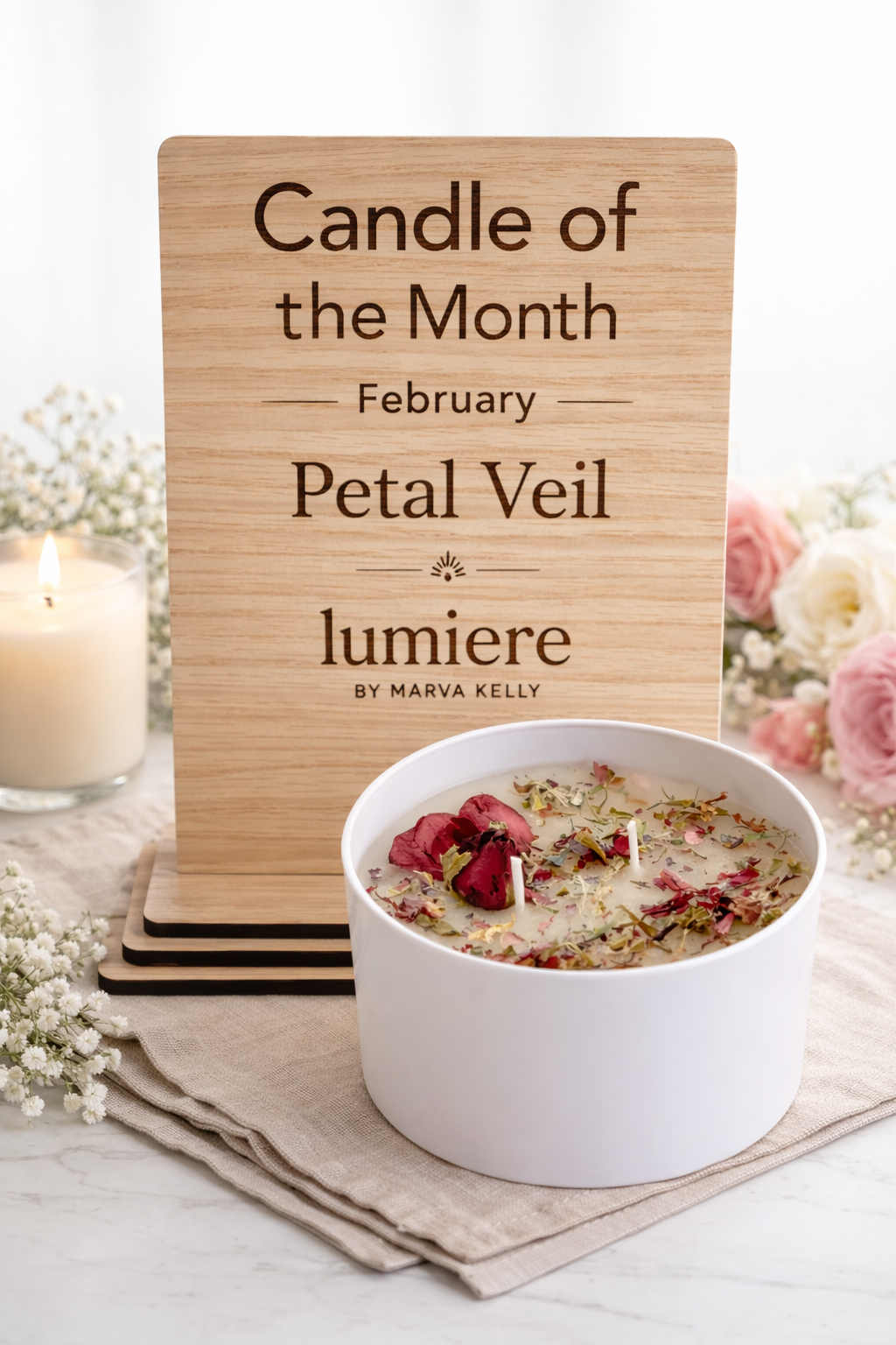 Candle of the Month February - Petal Veil